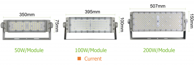 100w-1200w Luzes de inundação LED para estádios desportivos Campo de golfe Luzes de inundação de túnel 1