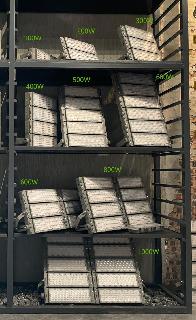 100w-1200w Luzes de inundação LED para estádios desportivos Campo de golfe Luzes de inundação de túnel 8