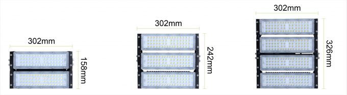 50W 100W 150W 200W 250W 300W Alumínio Fin LED luzes de inundação IP65 longa vida útil boa qualidade LED luzes de mastro alto 6