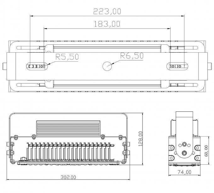 50W 100W 150W 200W 250W 300W Alumínio Fin LED luzes de inundação IP65 longa vida útil boa qualidade LED luzes de mastro alto 8