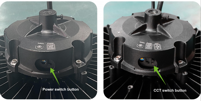170lm/w Lâmpadas de alta luminosidade UFO de alta extensão 3CCT com sensor de movimento 1