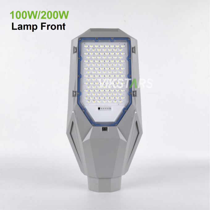 2 em 1 lâmpadas solares de rua 100w 200w 300w 400w Alumínio Design clássico Vendas quentes lâmpadas de energia solar 3