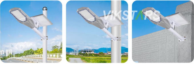 2 em 1 lâmpadas solares de rua 100w 200w 300w 400w Alumínio Design clássico Vendas quentes lâmpadas de energia solar 8