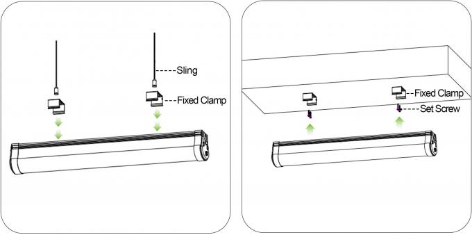 36W LED Lâmpadas Lineares Tubos Tri-proof Para Industrial Iluminação Fábrica Parque de estacionamento 12