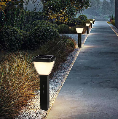 Lâmpadas de gramado solares LED de alta potência para pátio de paisagem IP65 à prova d'água