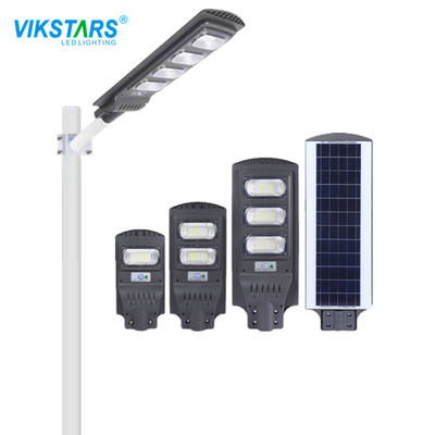 comprar Lâmpada de rua solar LED tudo em um branco frio IP66 para iluminação externa fabricação em linha