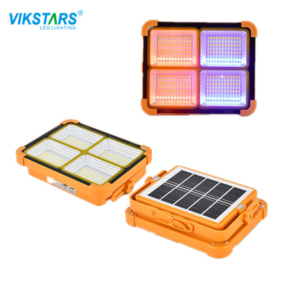 Luz portátil carregável solar 200 W com IP66 para iluminação de viagem ao ar livre