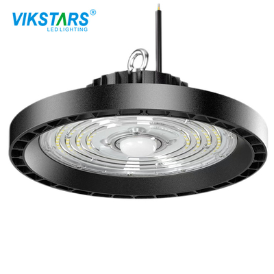 Luz alta 75w da baía do UFO do sensor de movimento com a caixa de abrigo de alumínio preta IP65