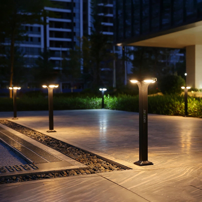 Lâmpadas de passeios de relva solar de melhor qualidade para jardim de paisagem ao ar livre
