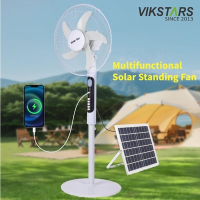 Ventilador solar de 16 polegadas com poupança de energia para pesca ao ar livre