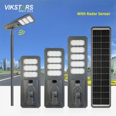 Novas 100W 200W 300W 400W 500W All In One Alumínio Solar Street Light para venda por atacado