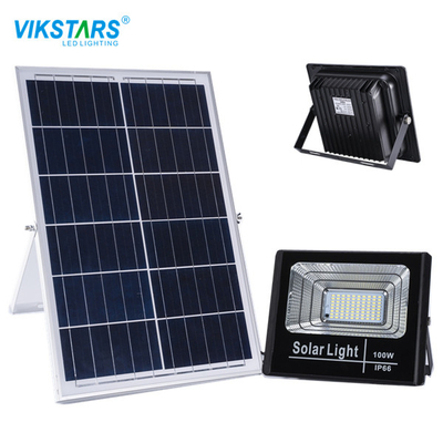 braço de alumínio solar do suporte da luz de inundação do diodo emissor de luz 100W de 30w 60W com a bateria 3.7V